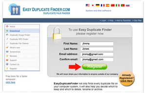 Setting of the Duplicate Search 
Options